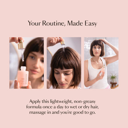 VEGAMOUR GRO Hair Serum for Hair Thinning &amp; Shedding, Thicker Fuller Looking Hair In As Soon As 90 Days, Non Oily, Bergamot Scent, Vegan &amp; Cruelty Free
