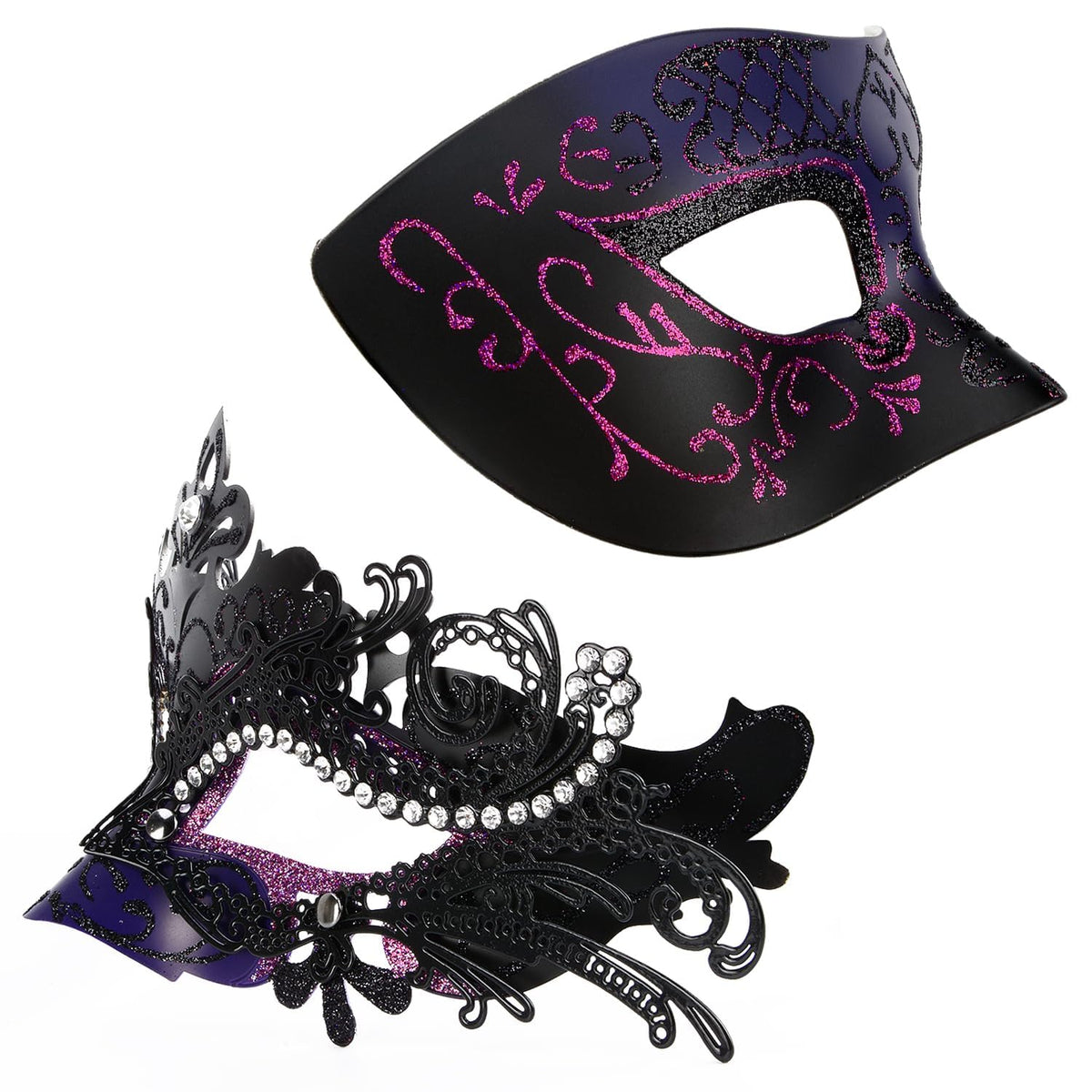 Masquerade Masks - Elegant Mardi Gras Party Masks - Premium Decorative Masks for Women and Men