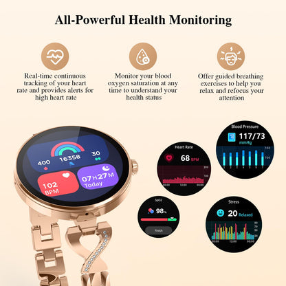 Smart Watches for Women, Answer/Make Call, 1.04&