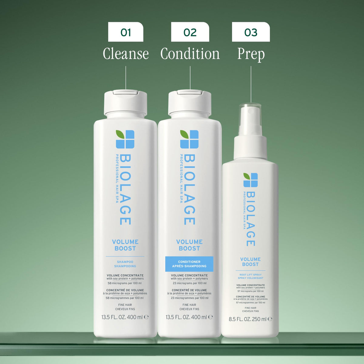 Biolage Volume Boost Conditioner - Weightless Moisture, Shine &amp; Volume, Detangles Fine Hair, Soy Protein &amp; Polymers, Vegan &amp; Paraben-Free