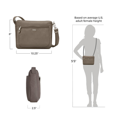 Travelon Anti-Theft Classic Small East/West Crossbody