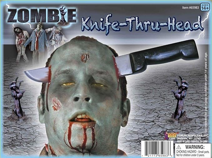 Zombie Knife-Thru-Head