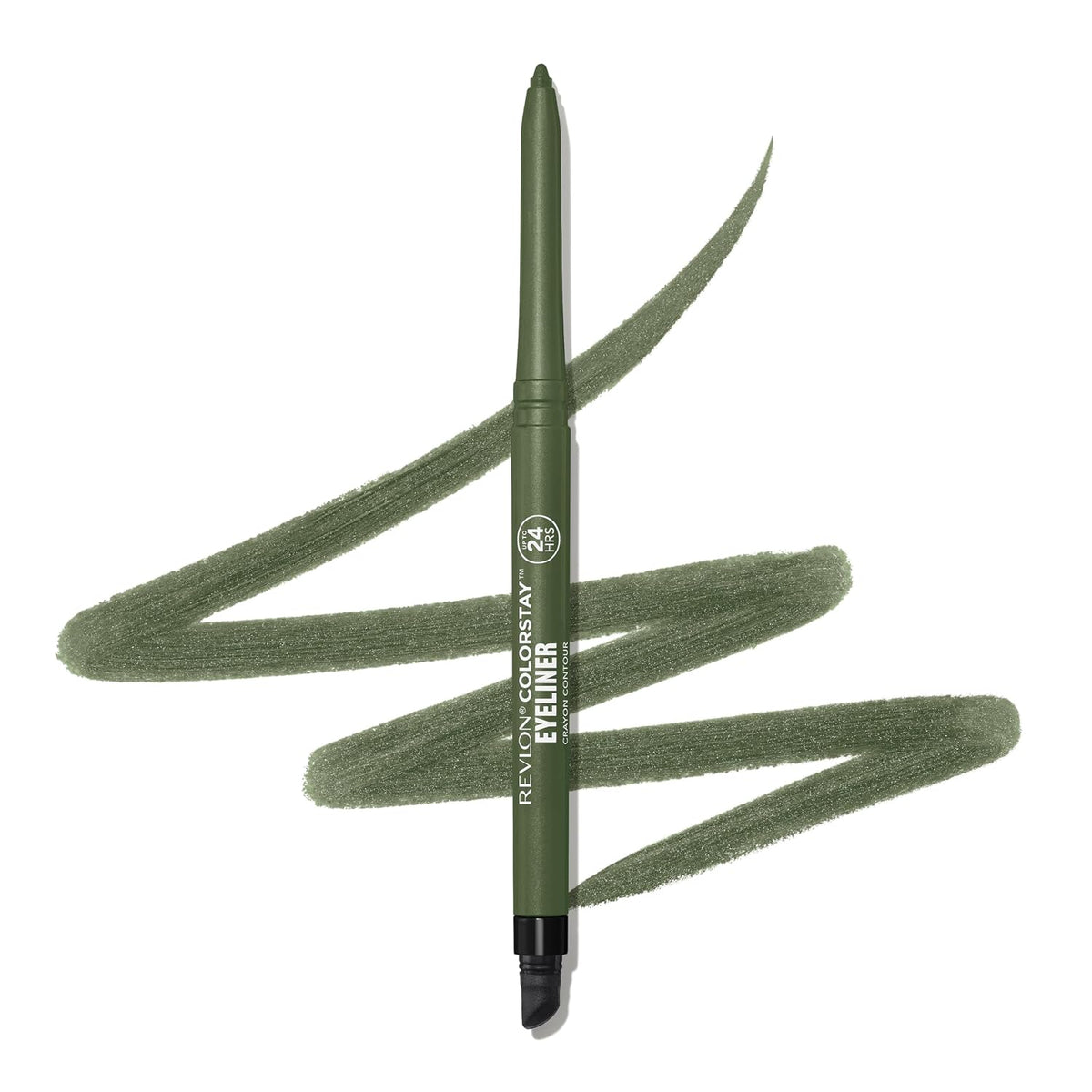 Revlon ColorStay Pencil Waterproof Eyeliner, Smudge-Proof, Eye Makeup with Built-In Sharpener, Long-Lasting, Matte Finish, 201 Black, 2 pack