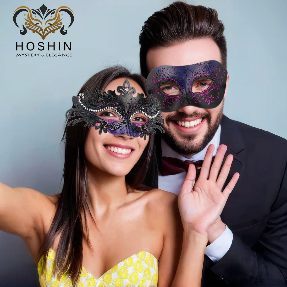 Masquerade Masks - Elegant Mardi Gras Party Masks - Premium Decorative Masks for Women and Men