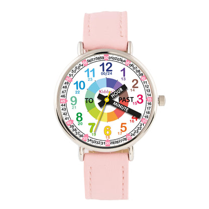 Kids Time Teacher Watch - Educational Analog Watch with Japanese Quartz Movement Ages 5-12