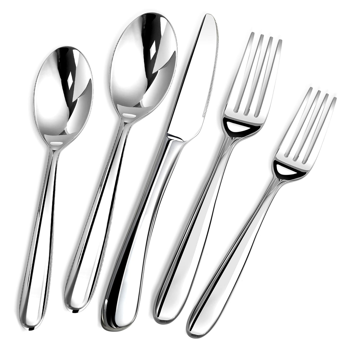 Silverware Set, Stainless Steel Flatware Utensils Cutlery Set