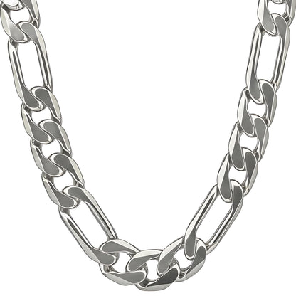 Premium 18K Gold-Plated Figaro Chain Necklace – Stainless Steel | Waterproof &amp; Tarnish Resistant