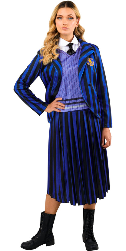 Wednesday Nevermore School Uniform Costume Women - Gothic Halloween Outfit