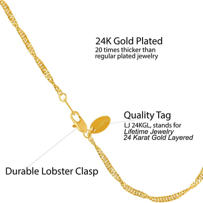 Premium Gold-Plated Stainless Steel Jewelry – Tarnish-Resistant &amp; Waterproof From UNCLE LOL