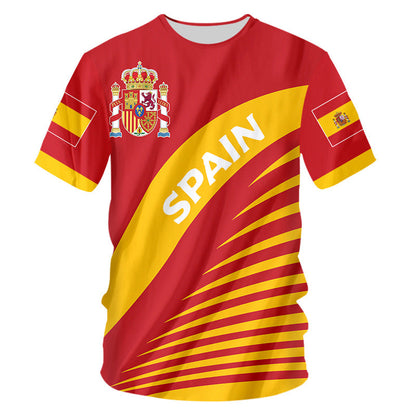 Digital Printing Couple Sports T-shirt American Football Short Sleeve