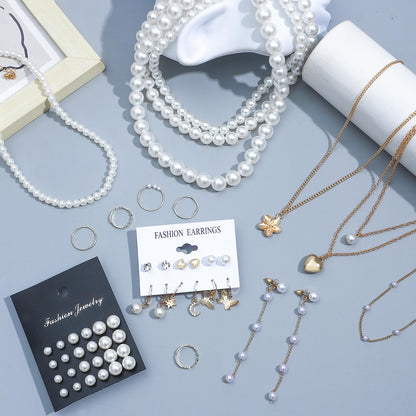 69-Piece Gold Jewelry Set for Women | Necklaces, Bracelets &amp; Earrings