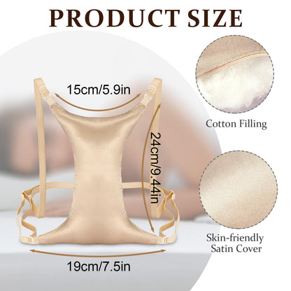 Premium Breast Support Pillow for Side Sleepers – Reduce Chest Wrinkles, Chest Compression &amp; Improve Sleep Comfort