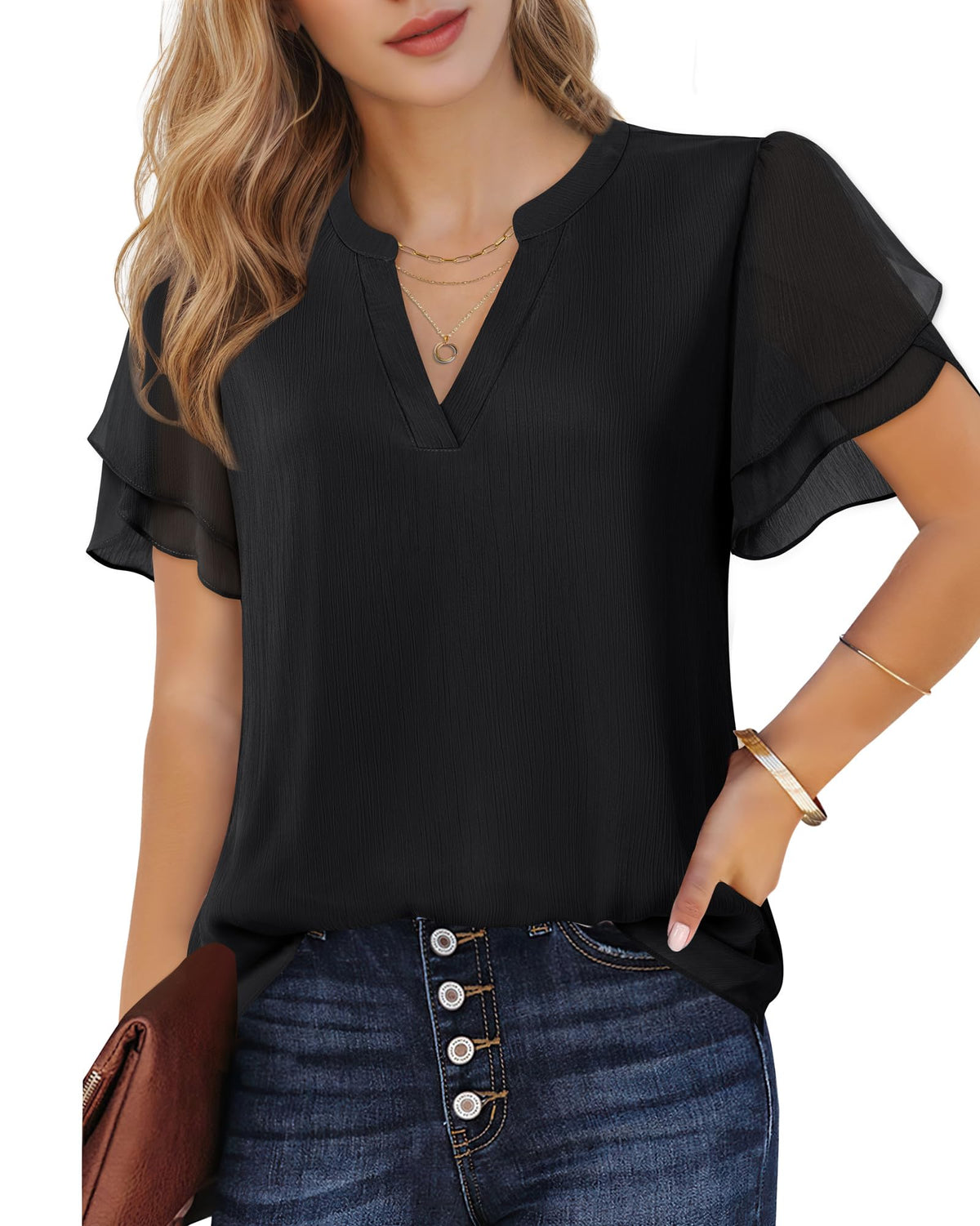 Polyester Blouses - Women&