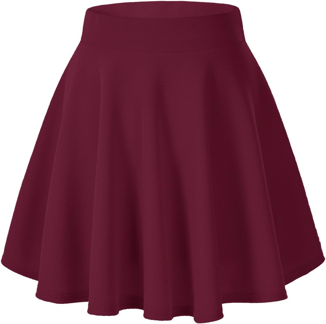 Women Flared Mini Skater Skirt - Stretchy A-Line Circle Skirt