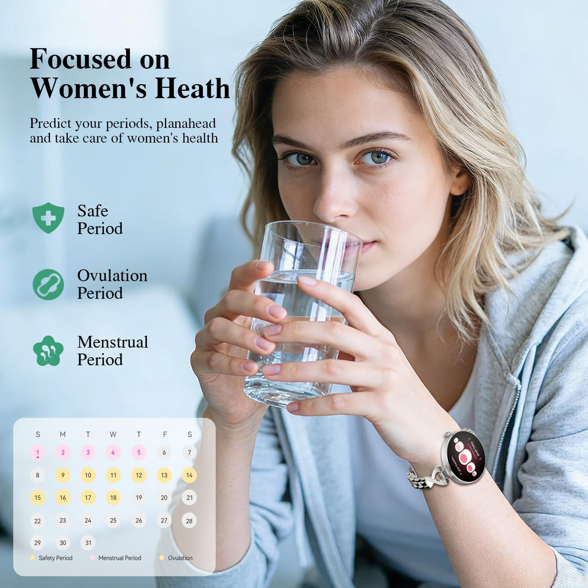 Smart Watches for Women, Answer/Make Call, 1.04&