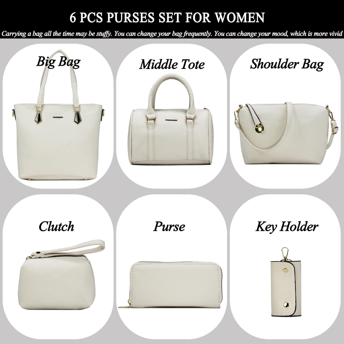 2E-youth Designer Purses and Handbags for Women Satchel Shoulder Bag Tote Top Handle Bag