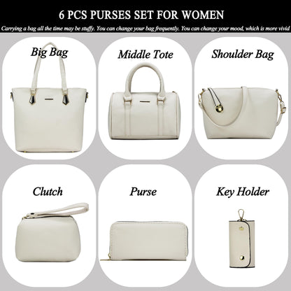 2E-youth Designer Purses and Handbags for Women Satchel Shoulder Bag Tote Top Handle Bag