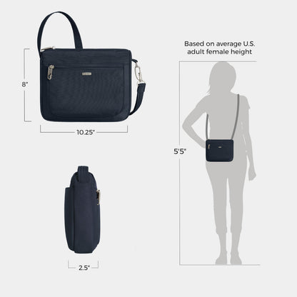 Travelon Anti-Theft Classic Small East/West Crossbody