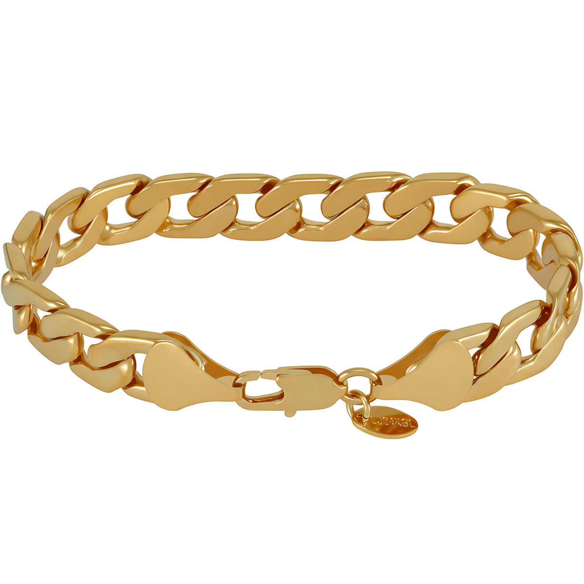 Premium 18K Gold-Plated Cuban Link Bracelet – Luxury Stainless Steel | Waterproof &amp; Tarnish Resistant