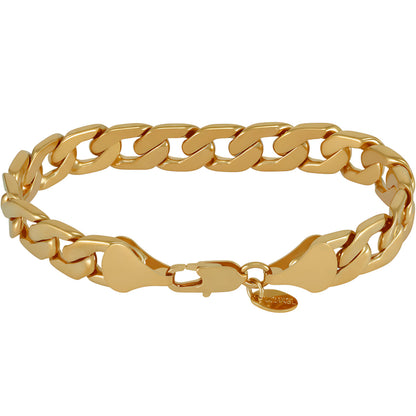 Premium 18K Gold-Plated Cuban Link Bracelet – Luxury Stainless Steel | Waterproof &amp; Tarnish Resistant