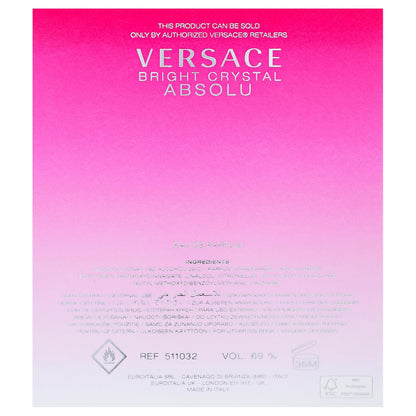 Versace Bright Crystal Absolu for Women 3.0 oz Eau de Parfum Spray