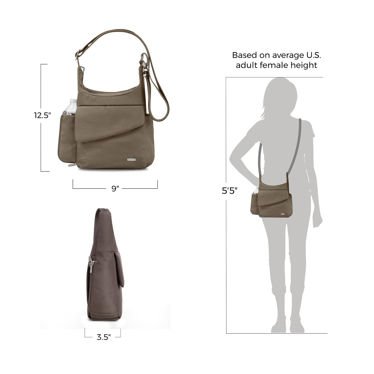 Travelon Anti-Theft Classic Messenger Bag