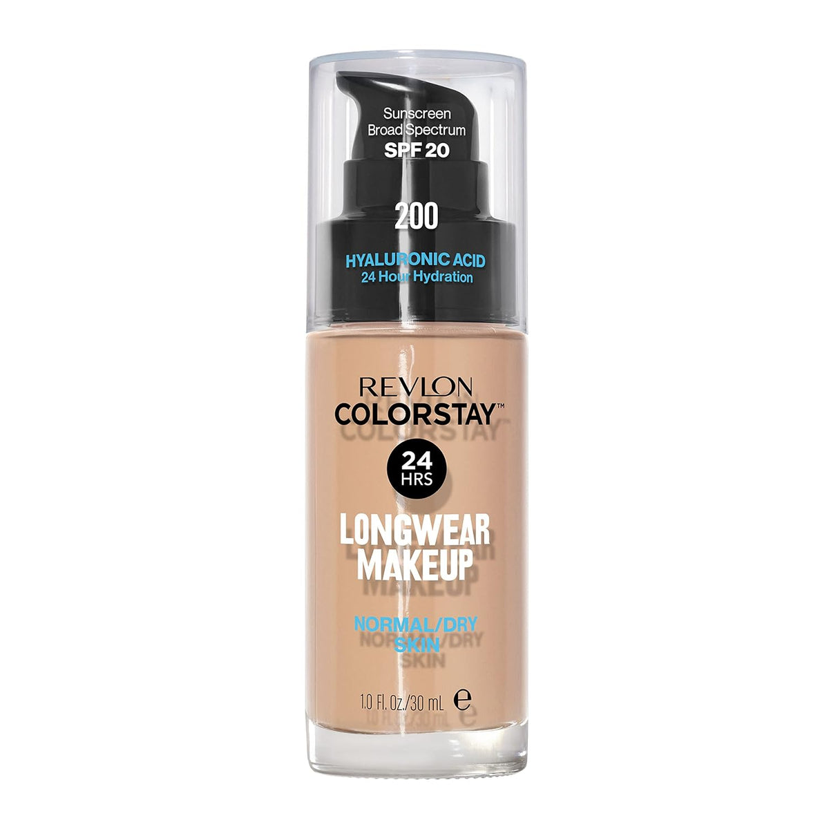 Revlon Liquid Foundation, ColorStay Face Makeup for Normal &amp; Dry Skin, SPF 20, Longwear Medium-Full Coverage with Natural Finish, 240 Medium Beige, 1 Fl Oz