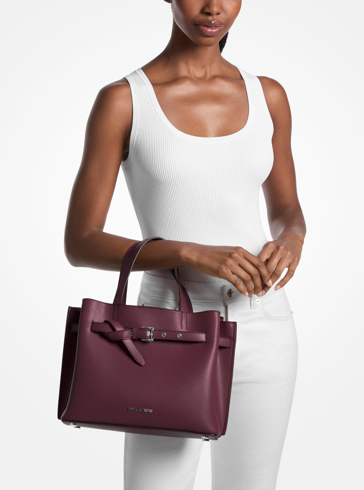 Michael Kors womens Emilia Medium Satchel