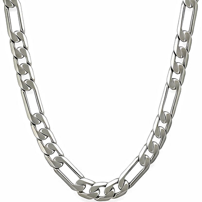 Premium 18K Gold-Plated Figaro Chain Necklace – Stainless Steel | Waterproof &amp; Tarnish Resistant