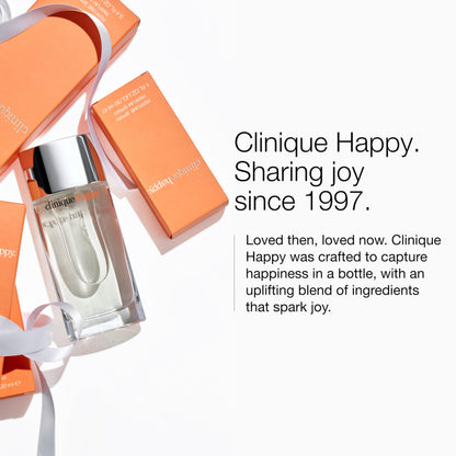 Clinique Happy Eau de Parfum Spray | Notes of Grapefruit, Bergamot, Hawaiian Wedding Flower + Spring Mimosa | Perfumes for Women