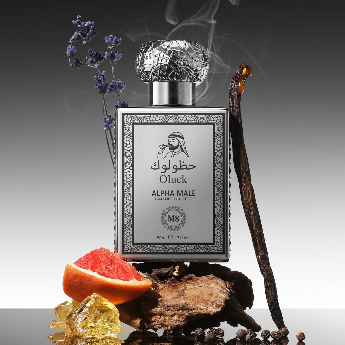 Oluck Gulf Night Perfume M7 Cologne for Women &amp; Men, Lemon Pineapple Nutmeg Cedarwood Vanilla Notes, Middle Eastern Fragrance