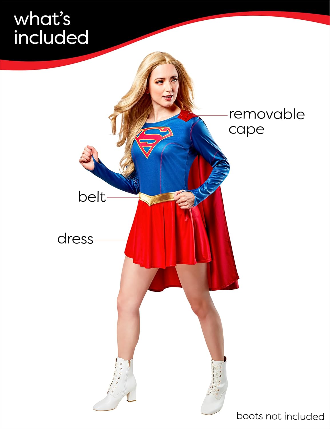 Supergirl Costume Dress - TV Show Inspired Women&