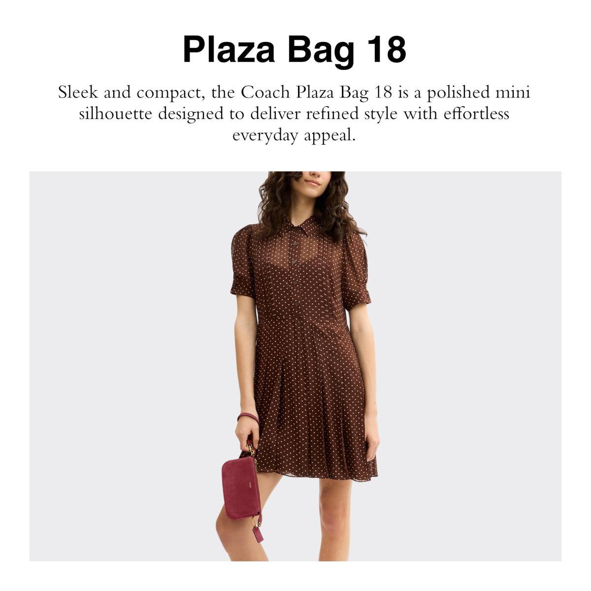 Coach Women’s Plaza Bag 18