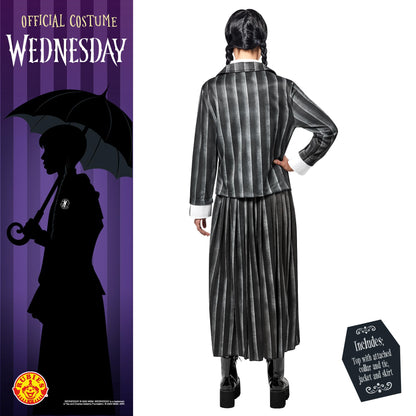 Wednesday Nevermore Academy Uniform Costume Women - Gothic School Halloween Outfit