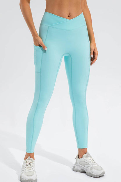 High Waist Active Leggings with Pockets for Women