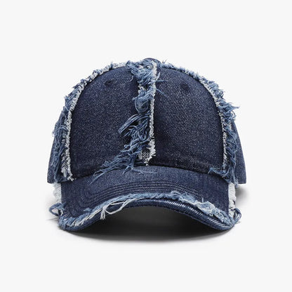 Raw Hem Cotton Baseball Cap