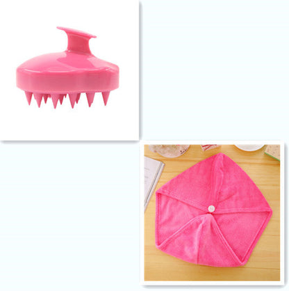 Silicone Scalp Brush for Cleaning and Massage