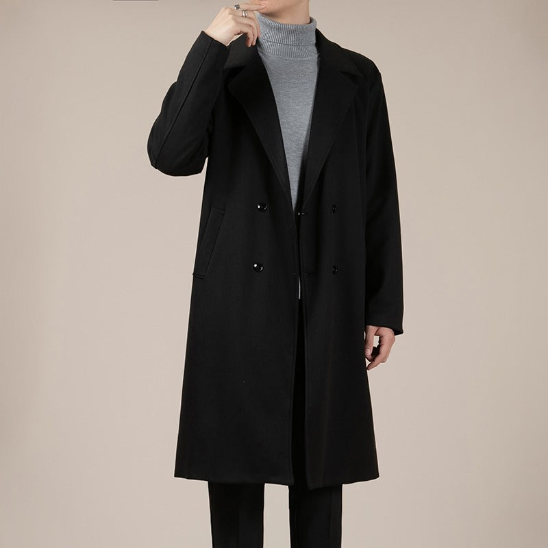 Autumn And Winter Trench Men&
