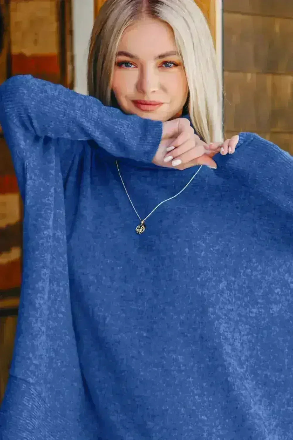 Zenana Brushed Melange Hacci Turtleneck Sweater | Cozy &amp; Stylish