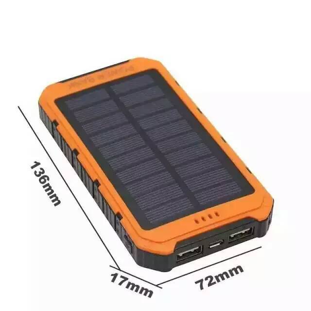 Solar Portable Power Bank Three-Proof Large Capacity