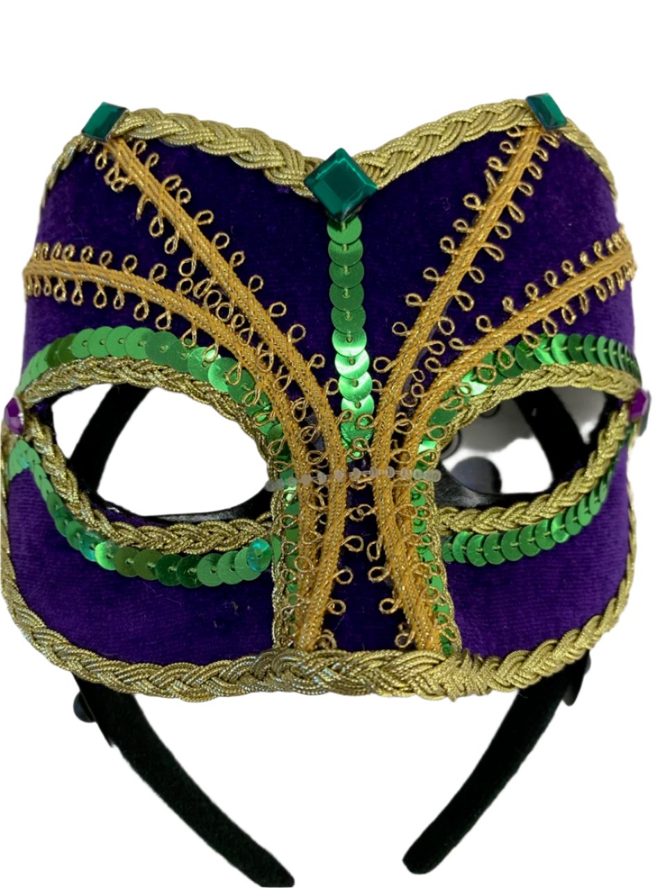 Purple/Gold &amp; Green Mask