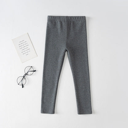 Basic Cotton-spandex Girls Leggings