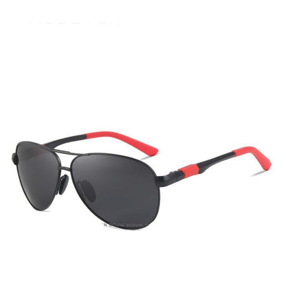 Men 100% Polarized Aluminum Alloy Frame Sunglasses  In Elegant Retro Classic Men&