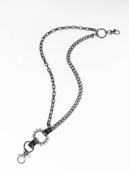 Punk Aluminium Chain Belt For Unique Fashion Statement