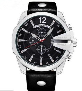 Fashionable Large Dial Decorated Three-eye Men&