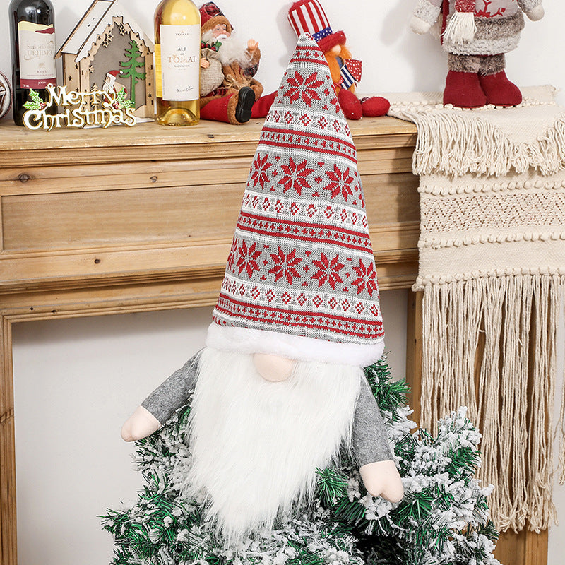 Christmas Tree Hat Elderly Tree-top Star Decoration