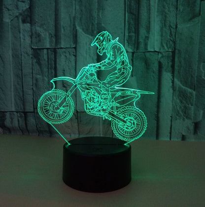 New Style 3D Motorcycle LED Lamp with Touch Remote
