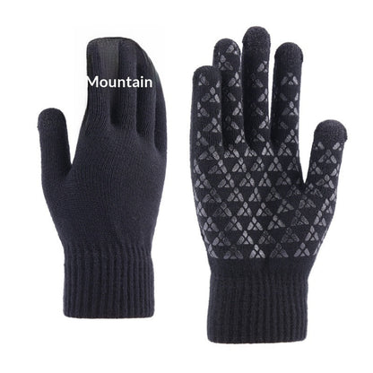 Knitted Winter Warm Touchscreen Gloves Made Of Wool