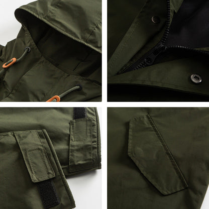Loose-fit Retro-style Mid-length Trench Coat