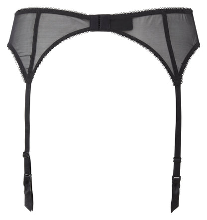 Gossard Superboost Lace Black Sheer Garter Belt